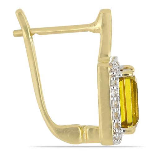 BUY 925 SILVER GOLD PLATED NANO ZULTANITE GEMSTONE HALO EARRINGS